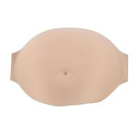 Pregnant Belly Bump Costume Realistic Memory Foam Artificial Belly Prop Lightweight Comfortable Adjustable Hook Loop Fastener for Stage Performances Cosplay Maternity Photo Shoot (8-10 meses)