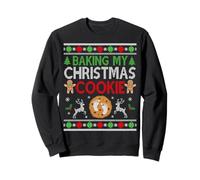 Pregnant Christmas Cookie Shirt Funny Cookie Pregnancy Ugly Sweatshirt