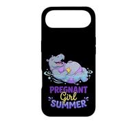 Pregnant Girl Summer Hippo River Float Graphic Case for iPhone Air