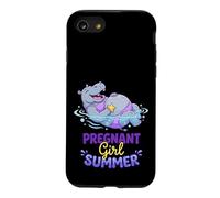 Pregnant Girl Summer Hippo River Float Graphic Case for iPhone SE (2020) / 7/8