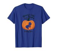 Pregnant Halloween Mommy's Little Pumpkin Coming Soon T-Shirt, Men, Royal Blue, XXL