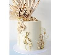 Pregnant Lady Cake Topper (Silver Mirror)