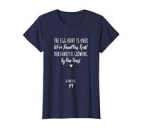 Pregnant Mom Egg Hunt Eggspecting Easter Pregnancy Reveal T-Shirt, Women, Navy Blue, X-Large