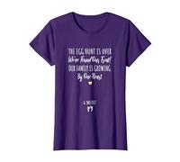 Pregnant Mom Egg Hunt Eggspecting Easter Pregnancy Reveal T-Shirt, Women, Purple, X-Small