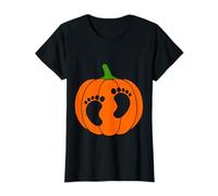 Pregnant Mom Expecting Lil Pumpkin Halloween Gear Pregnancy Announcement Pregnant Expecting Halloween Costume T-Shirt
