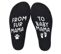 Pregnant Mom, From Fur Mama to Baby Mama, Future Mom, Pregnancy Gift, New Gift Socks, Expecting