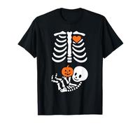 Pregnant Skeleton Baby Halloween Look T-Shirt