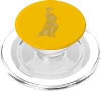 Pregnant Woman Silhouette Floral Nature Art PopSockets PopGrip for MagSafe