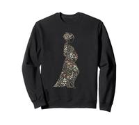 Pregnant Woman Silhouette Floral Nature Art Sweatshirt