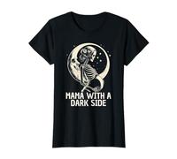 PregnantSkeleton Mom Mama with a Dark Side T-Shirt