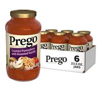 Prego Cremini Pomodoro with Roasted Garlic Pasta Sauce, 24 oz Jar (Pack of 6)