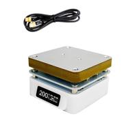 Preheating Rework Station, Constant Temp Adjustable Electronic Hot Plate for PCB SMD Heating Led Lamp Desoldering Efficient Precision(Set 01)