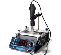 Preheating Rework Station, Electric Hot Plate Soldering Station, 1150W with Temperature Calibration, 100-480°C Heat Gun & 50-400°C Preheat for PCB Repair