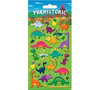 Prehistoric 3D Squishy Foam Reusable Stickers | Perfect for Craft Activities for Children and Adults | Reusable on Non-Porous Surfaces, Green