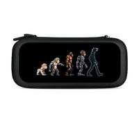 Prehistoric Ape Robot to Man Evolution Carry Case for Switch Carrying Cover Storage Bag Protective Accessories Travel Black-Style
