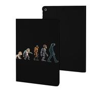 Prehistoric Ape Robot to Man Evolution Case Compatible for ipad 2019/2020/2021(10.2in) Tablet Cases Stand Protective Cover with Sleep/Wake