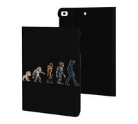 Prehistoric Ape Robot to Man Evolution Case Compatible for ipad Mini 1/2/3/4/5 (7.9in) Tablet Cases Stand Protective Cover with Sleep/Wake