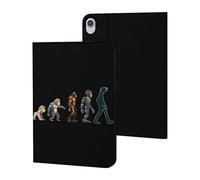 Prehistoric Ape Robot to Man Evolution Case Compatible for ipad Mini6 (8.3in) Tablet Cases Stand Protective Cover with Sleep/Wake