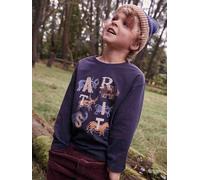 Prehistoric Artist Top with Embroidered Details for Boys anthracite