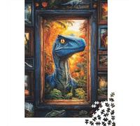Prehistoric Dinosaur 1000 Piece Jigsaw Puzzle Paper for Adults Forest Adventure Jigsaw Puzzle for Family Stress Relief Home Decor Gift 38x26cm/1000pcs