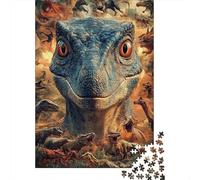 Prehistoric Dinosaur Group 1000 Piece Jigsaw Puzzle Paper for Adults Ancient Animal Scene Puzzle Game for Family Relaxation Home Gift 38x26cm/1000pcs