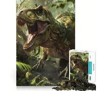 Prehistoric Dinosaurs Land Puzzles for Adults 1000 Pieces Brain Challenge Toy Calm Mind Clear Cut Art Collection Piece (38x26cm)