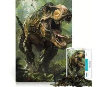 Prehistoric Dinosaurs Land Teenagers 1000 Piece Jigsaw Puzzle Memory Gain Light Relax Design Assembly Wall Art Decor (50x75cm)