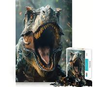 Prehistoric Dinosaurs Worl 1000 Piece Jigsaws for Teenagers Puzzle Memory Gain Relaxing Fun Design Assembly Warm Surprise (38x52cm)