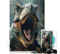 Prehistoric Dinosaurs Worl Puzzles for Adults 1000 Pieces Brain Challenge Toy Calm Mind Clear Cut Art Collection Piece (38x26cm)