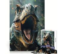 Prehistoric Dinosaurs Worl Teenagers 1000 Piece Jigsaw Puzzle Memory Gain Light Relax Design Assembly Wall Art Decor (50x75cm)