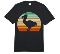 Prehistoric Dodo Bird Paleontologist Retro Sunset Silhouette Comfort Colors Adult Heavyweight T-Shirt