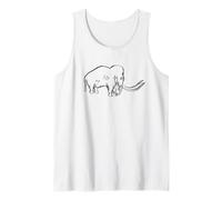 Prehistoric Mammut Cave Painting from Lascaux Tank Top