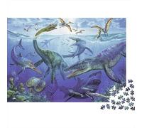 Prehistoric Marine Life Jigsaw Puzzles Puzzles for Adults Kids. 1000 Pieces Interesting Impossible Challenge Toy Educational Game Home Decoration for Adults& Kids Age 14 Years Up 52x38cm/1000pcs