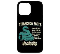 Prehistoric Snake Titanoboa Facts Poster Case for iPhone 13 Pro Max