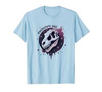 Prehistoric Soul Dinosaur Fossil Art for Paleontology Fans T-Shirt, Men, Baby Blue, XL