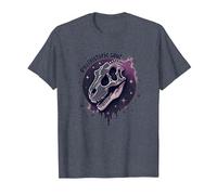 Prehistoric Soul Dinosaur Fossil Art for Paleontology Fans T-Shirt, Men, Heather Blue, XL