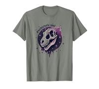 Prehistoric Soul Dinosaur Fossil Art for Paleontology Fans T-Shirt, Men, Olive Heather, XL