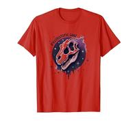Prehistoric Soul Dinosaur Fossil Art for Paleontology Fans T-Shirt, Men, Red, XXL