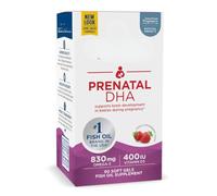 Prein4tal DHA Fish Oil Softgels, 830mg Omega-3 with Vitamin D3 400 IU, Strawberry Flavour - 90 Count