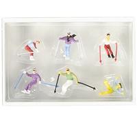Preiser 1:87 HO Scale Downhill Skiers (Pack of 6)