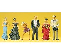 Preiser Model Railway Figure Set PR10331 - Exclusive Wedding Guests (6) - 1:87 HO
