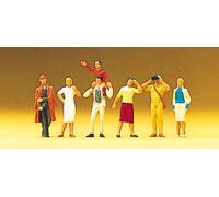Preiser 10026 Standing Spectators (6) Exclusive Figure Set