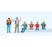Preiser 10038 Truckers (6) Exclusive Figure Set HO