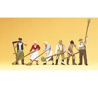 Preiser 10045 Hay Harvesters (6) Exclusive Figure Set HO