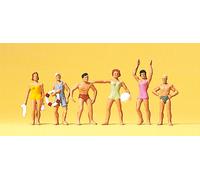 Preiser 10070 Standing Bathing Persons(6) Exclusive Figure Set