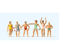 Preiser 10070 Standing Bathing Persons(6) Exclusive Figure Set HO
