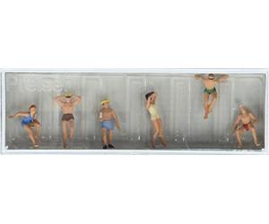 Preiser 10071 Recreation & Sports Bathers Reclining pkg(6) HO Scale Figure