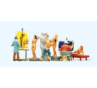 Preiser 10106 Artist-Sculptor with Nude Models HO Gauge Figures