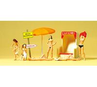 Preiser 10107 At the Nudist Beach, Beach Chair and Accessories, H0