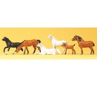 Preiser 10150 Horses (6) Exclusive Figure Set